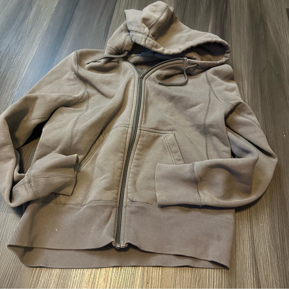 Nike Tan Light Brown Zip Up Hoodie Youth Size Medium 8-10